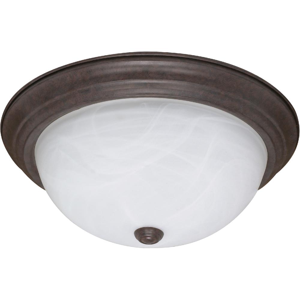 nuvo lighting Brentwood 3 Light 15 inch Old Bronze Flush Mount Ceiling Light