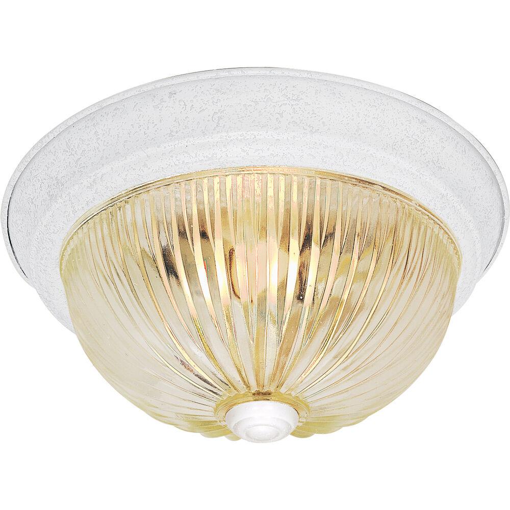 Nuvo Lighting Brentwood 3 Light 15 Inch Polished Brass Flush Mount Ceiling Light