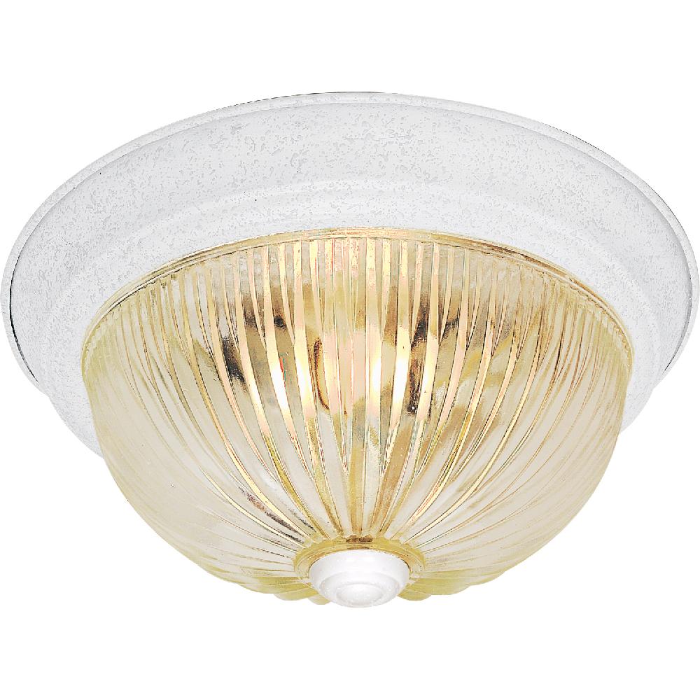 nuvo lighting Brentwood 3 Light 15 inch Textured White Flush Mount Ceiling Light