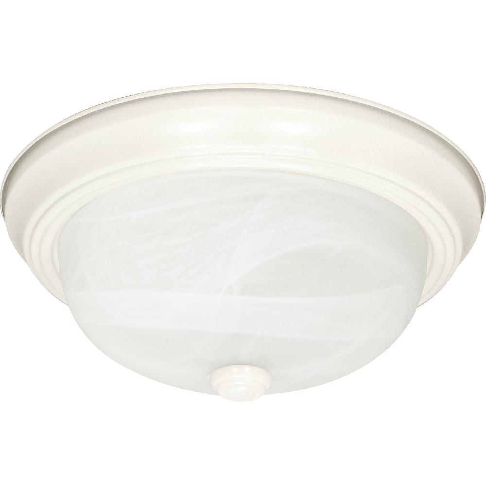 nuvo lighting Brentwood 3 Light 15 inch Textured White Flush Mount Ceiling Light
