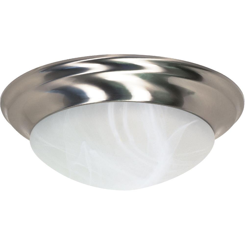 nuvo lighting Brentwood 3 Light 17 inch Brushed Nickel Flush Mount Ceiling Light