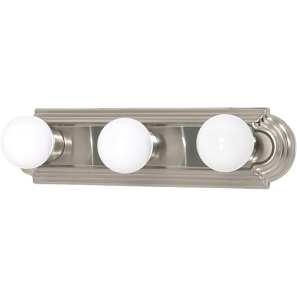 nuvo lighting Brentwood 3 Light 18 inch Brushed Nickel Vanity Light Wall Light