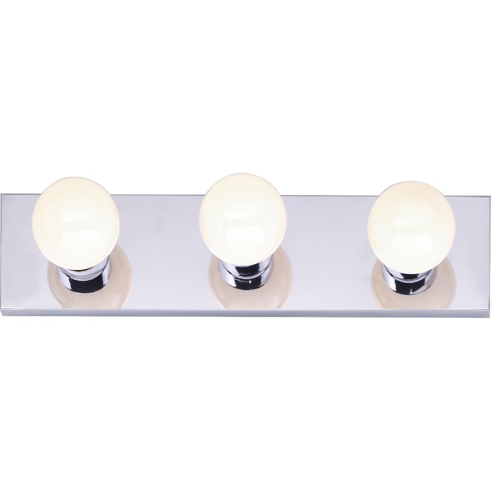 nuvo lighting Brentwood 3 Light 18 inch Polished Chrome Vanity Light Wall Light