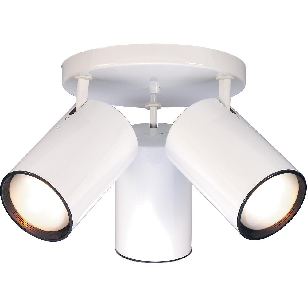 nuvo lighting Brentwood 3 Light 18 inch White Semi Flush Mount Ceiling Light