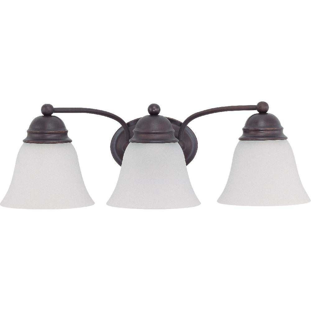 nuvo lighting Brentwood 3 Light 21 inch Mahogany Bronze Vanity Light Wall Light