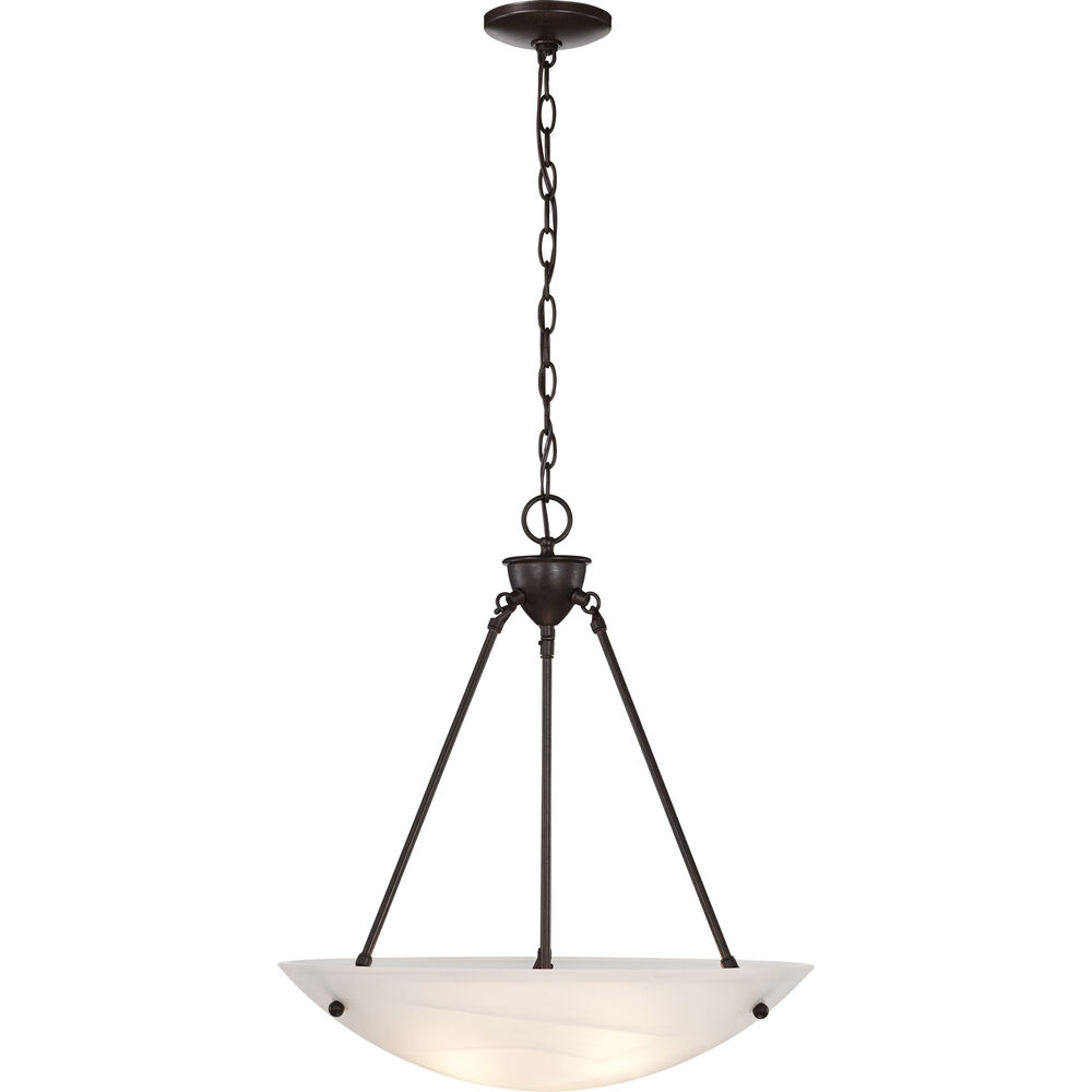 Nuvo Lighting Brentwood 3 Light 23 Inch Old Bronze Pendant Ceiling Light