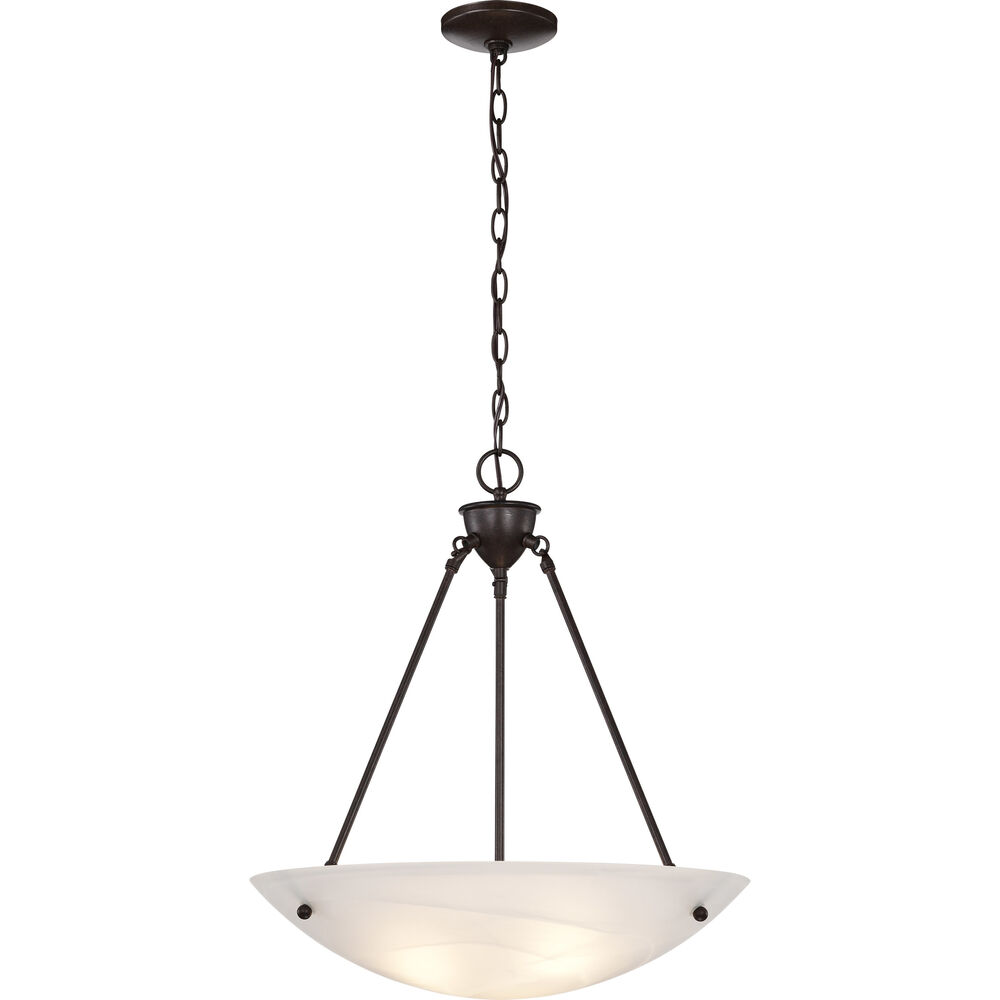 Nuvo Lighting Brentwood 3 Light 23 Inch Old Bronze Pendant Ceiling Light