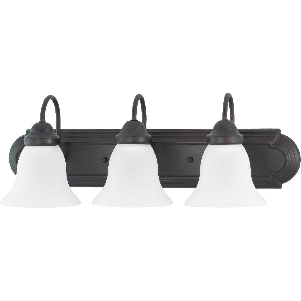 nuvo lighting Brentwood 3 Light 24 inch Mahogany Bronze Vanity Light Wall Light