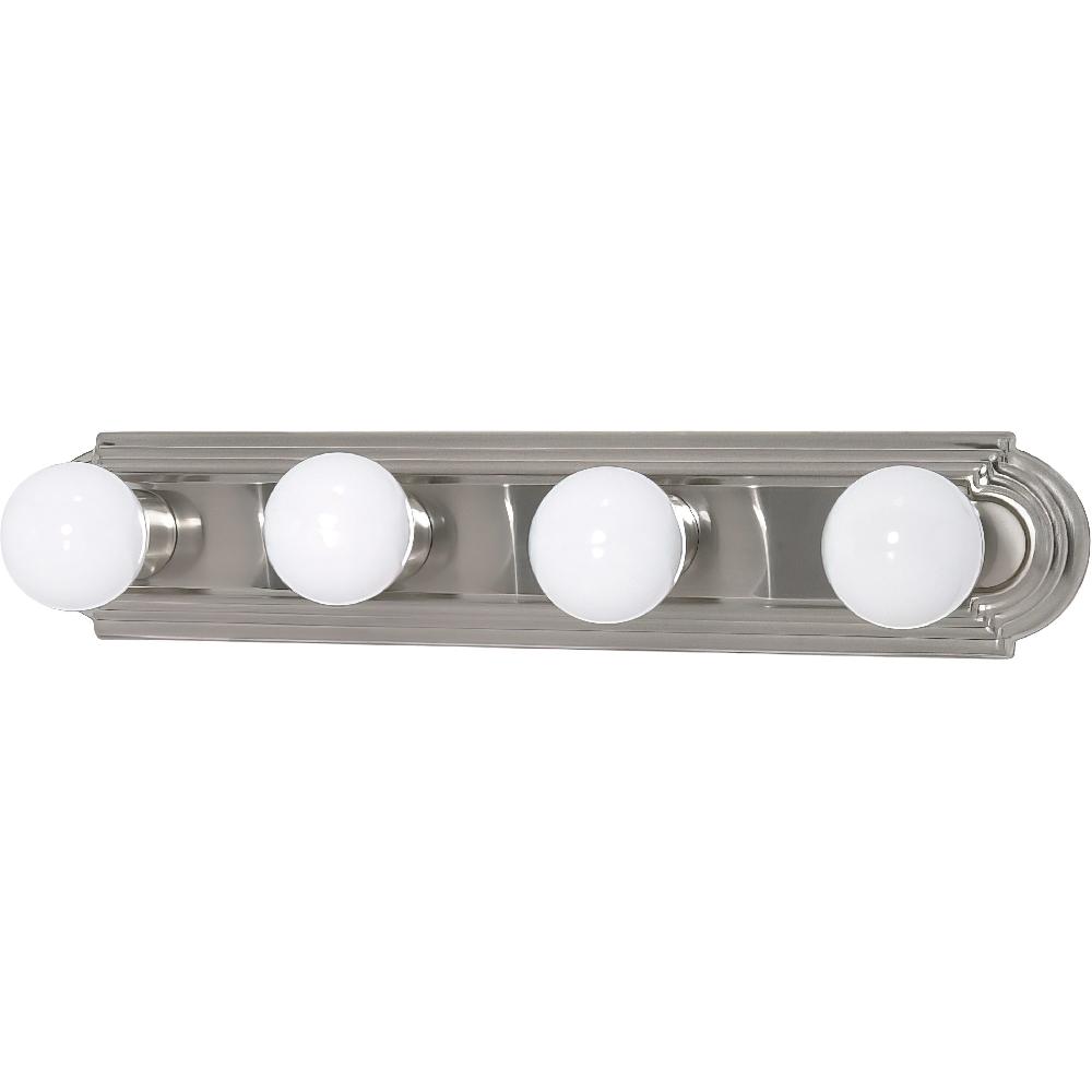 nuvo lighting Brentwood 4 Light 24 inch Brushed Nickel Vanity Light Wall Light