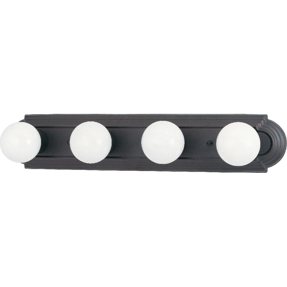 nuvo lighting Brentwood 4 Light 24 inch Mahogany Bronze Vanity Light Wall Light