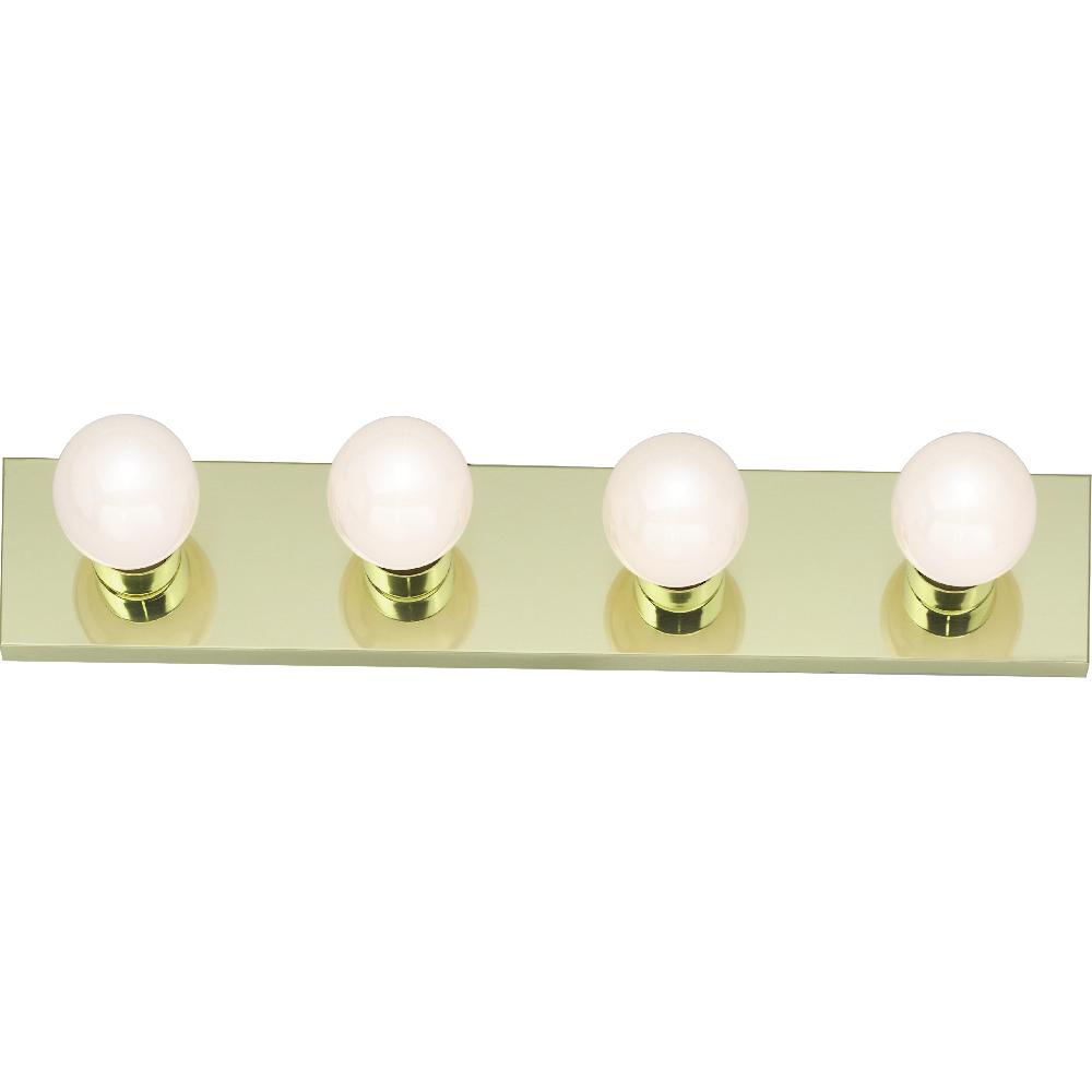 nuvo lighting Brentwood 4 Light 24 inch Polished Brass Bath Light Wall Light