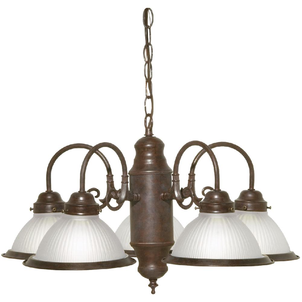 nuvo lighting Brentwood 5 Light 22 inch Old Bronze Chandelier Ceiling Light