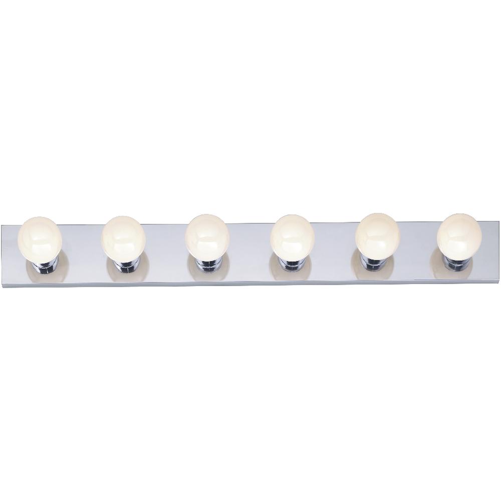nuvo lighting Brentwood 6 Light 36 inch Polished Chrome Bath Light Wall Light