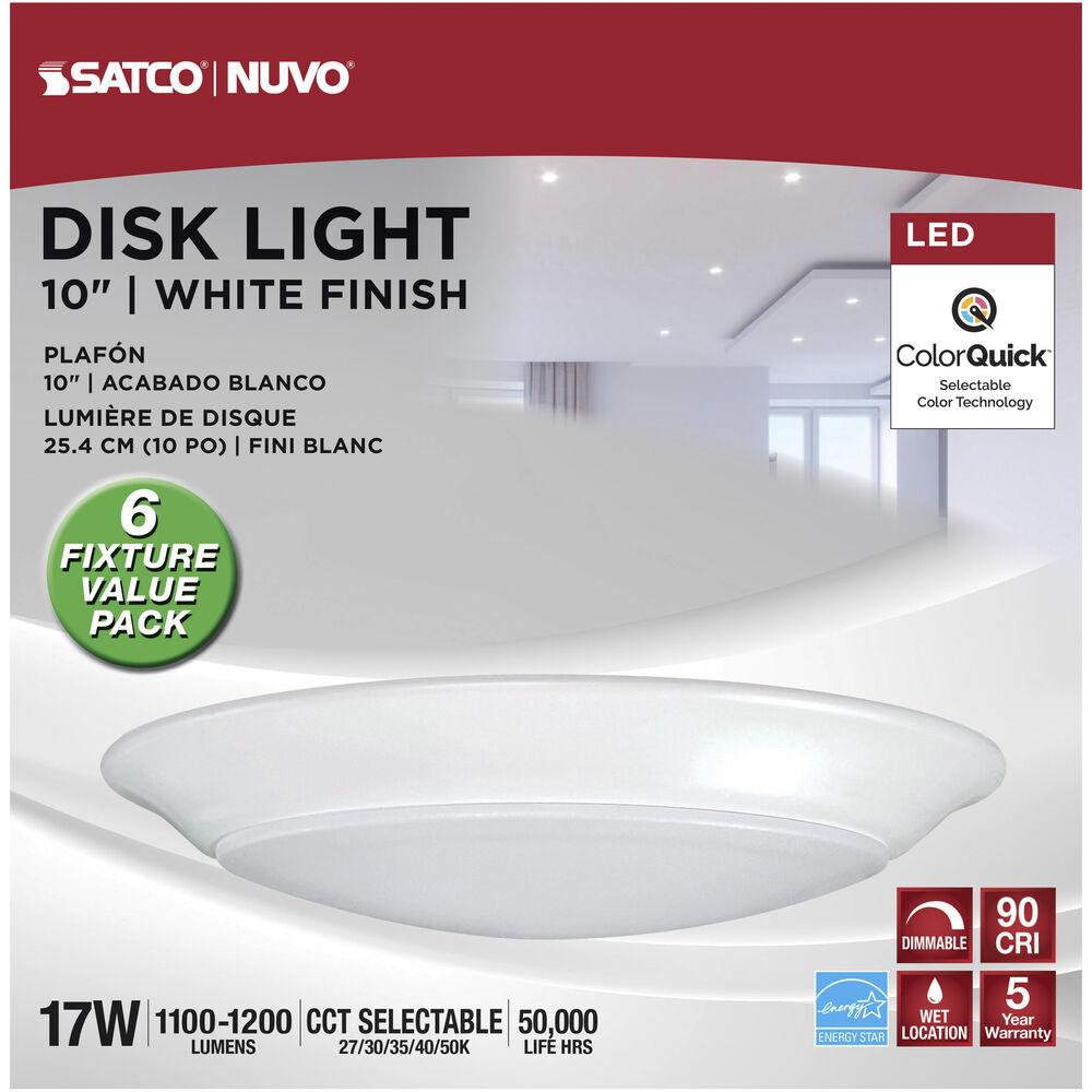Nuvo Lighting Brentwood Integrated LED White LED Disk
