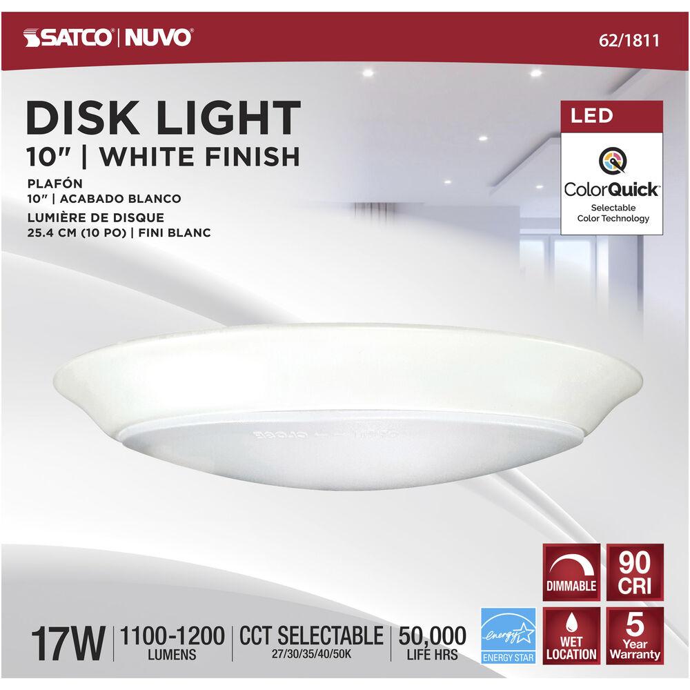 Nuvo Lighting Brentwood Integrated LED White LED Disk