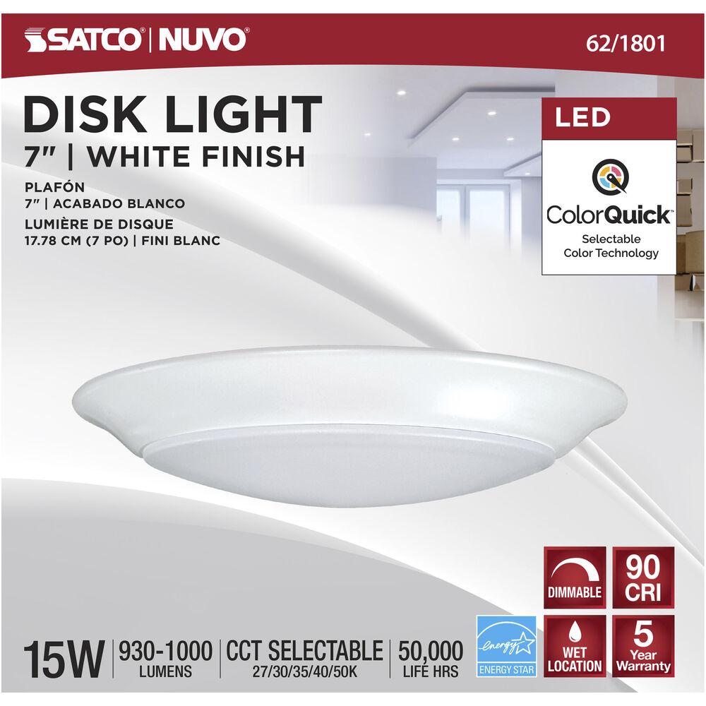 Nuvo Lighting Brentwood Integrated LED White LED Disk