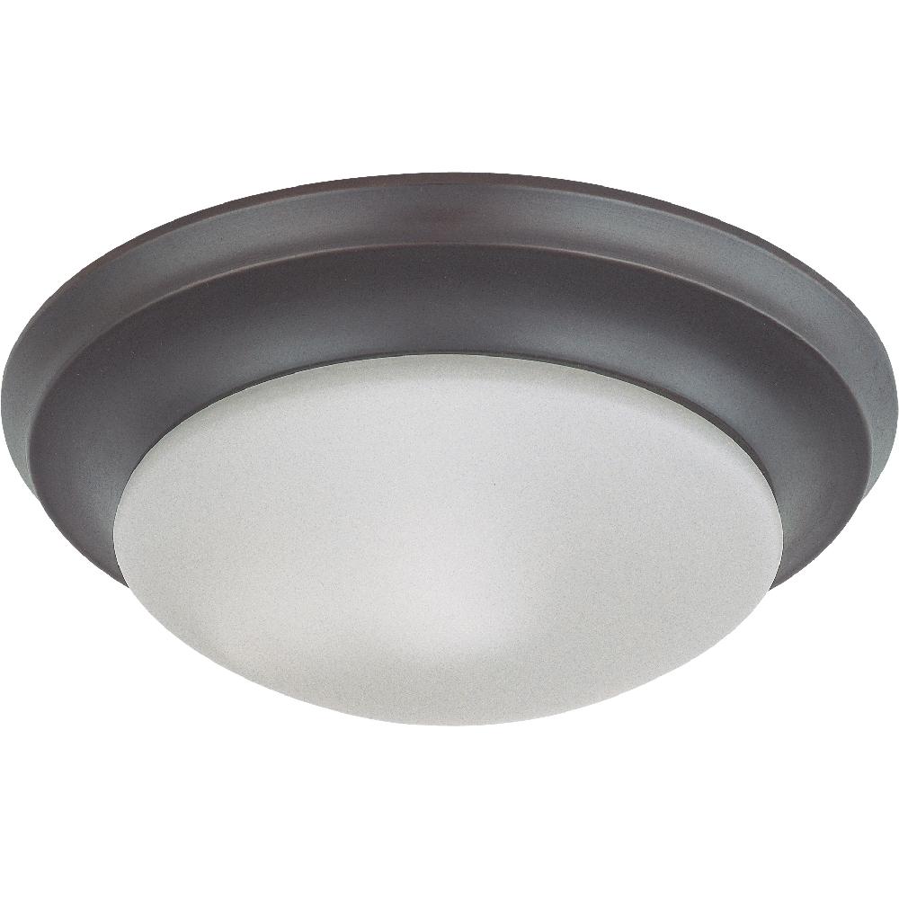 nuvo lighting Brentwood LED 11.75 inch Mahogany Bronze Flush Mount Ceiling Light