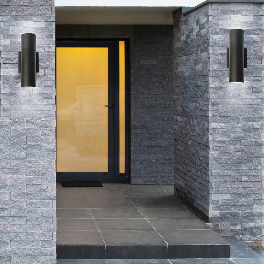 Nuvo Lighting Brentwood LED 12 Inch Black Outdoor Wall Sconce Large