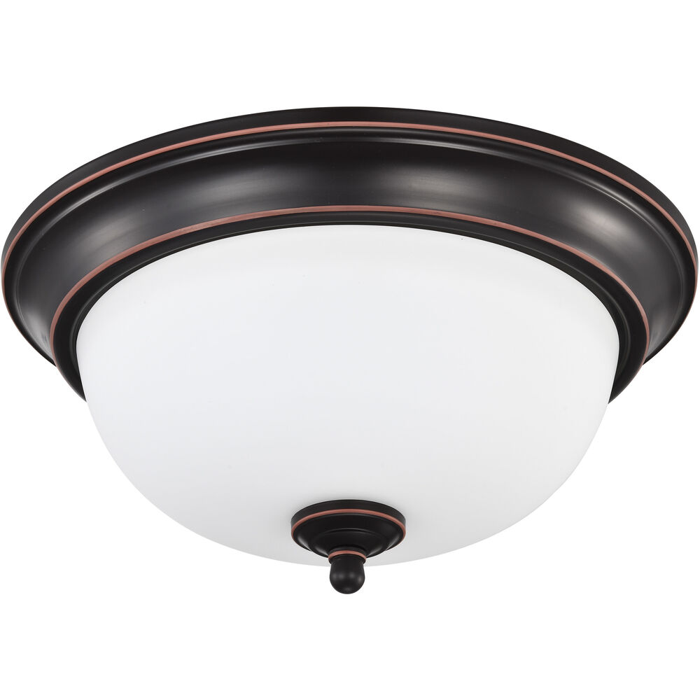 Nuvo Lighting Brentwood LED 13 Inch Mahogany Bronze LED Flush Mount Ceiling Light