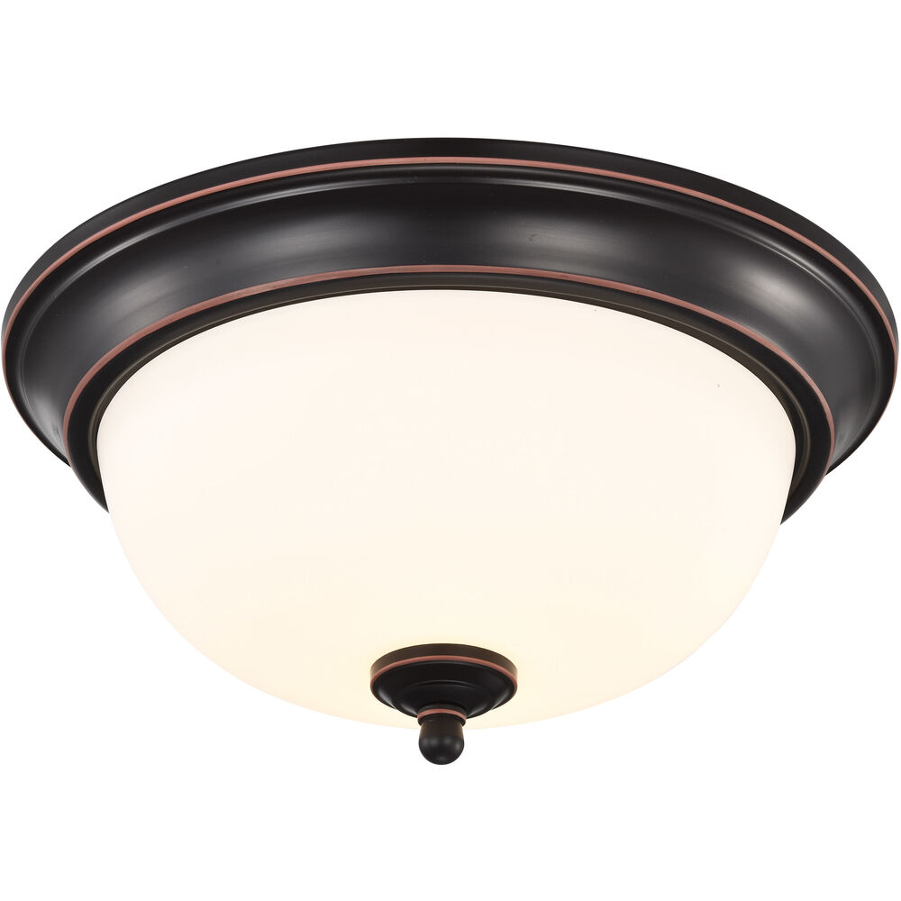 Nuvo Lighting Brentwood LED 13 Inch Mahogany Bronze LED Flush Mount Ceiling Light