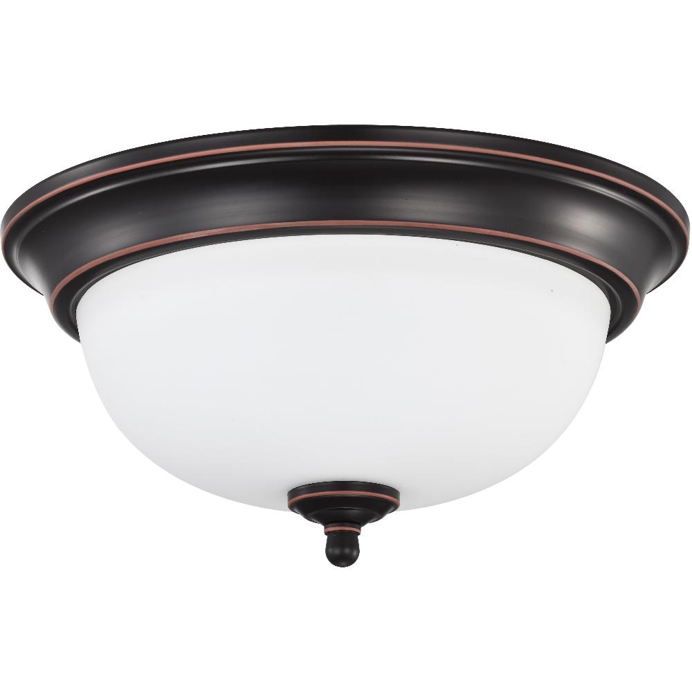 nuvo lighting Brentwood LED 13 inch Mahogany Bronze LED Flush Mount Ceiling Light