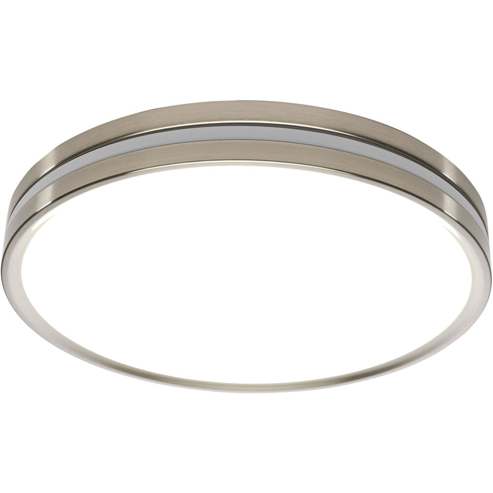 Nuvo Lighting Brentwood LED 14.37 Inch Brushed Nickel Close-to-Ceiling Ceiling Light