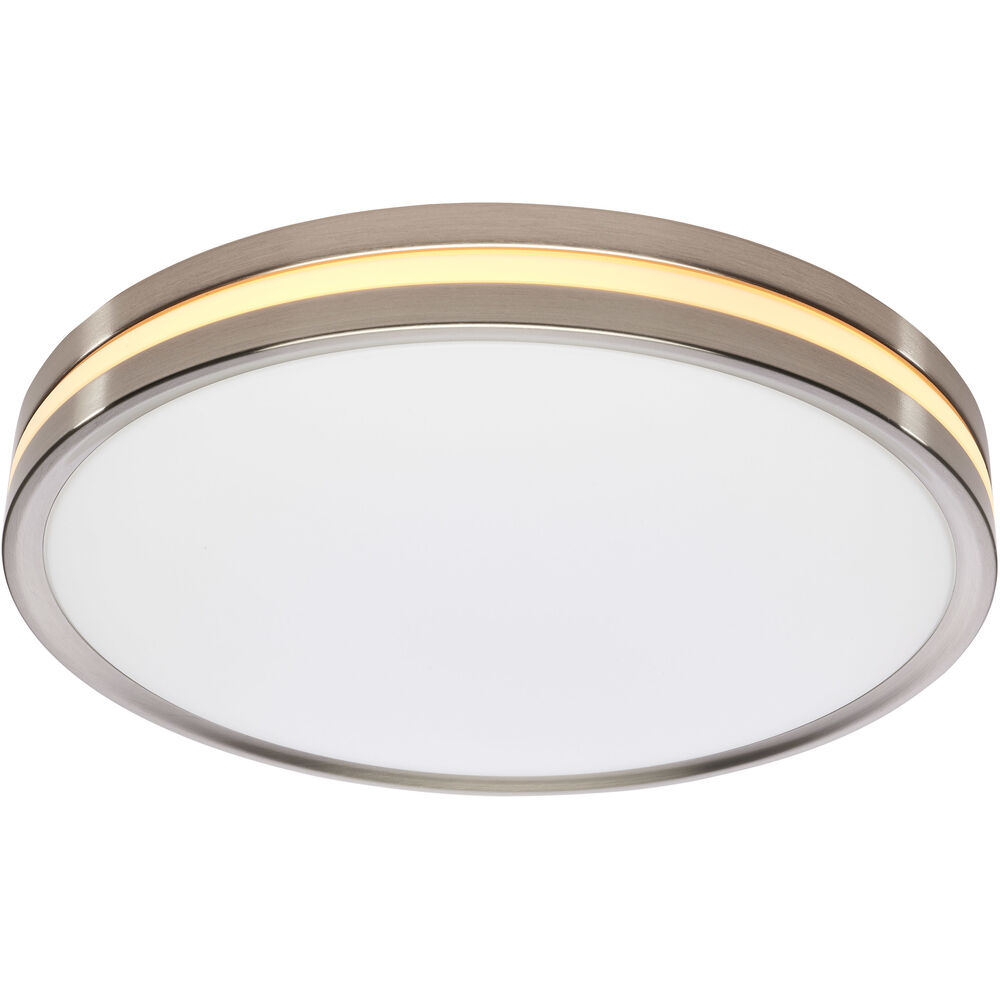 Nuvo Lighting Brentwood LED 14.37 Inch Brushed Nickel Close-to-Ceiling Ceiling Light