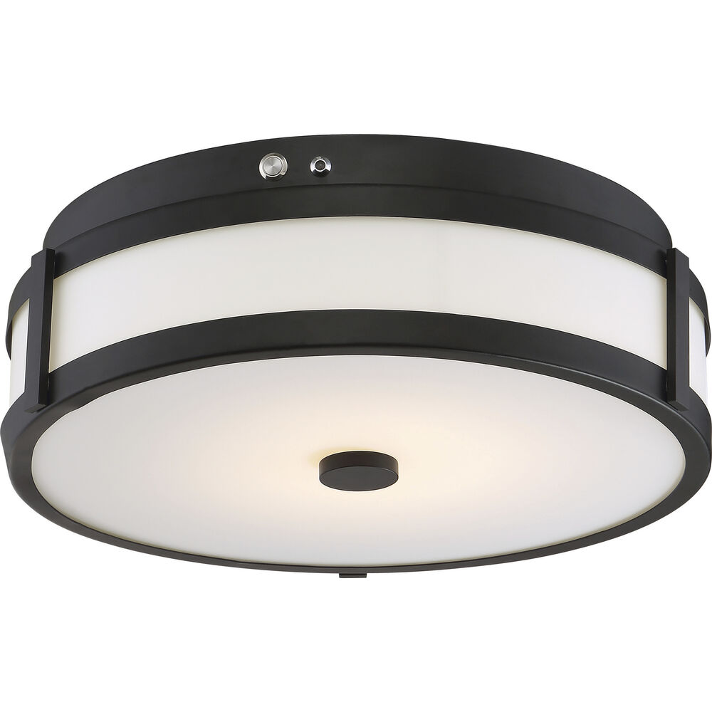 Nuvo Lighting Brentwood LED 14 Inch Aged Bronze Flush Mount Ceiling Light