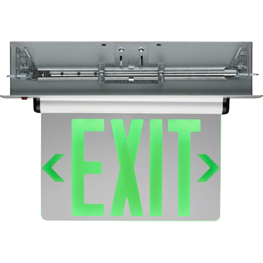 Nuvo Lighting Brentwood LED 15.75 Inch Silver LED Exit Sign Ceiling Light