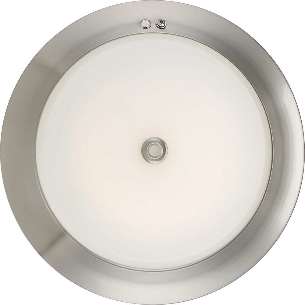 Nuvo Lighting Brentwood LED 15 Inch Brushed Nickel Flush Mount Ceiling Light