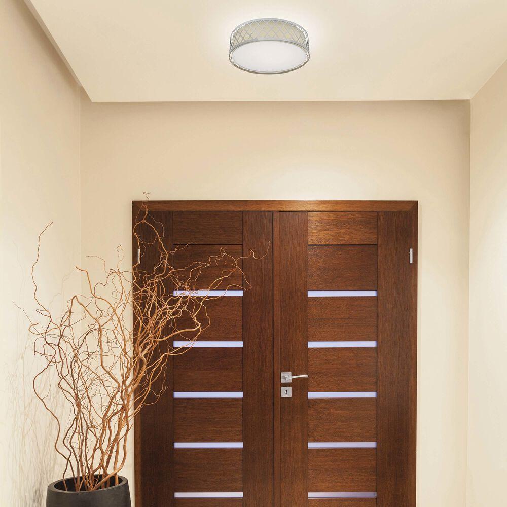 Nuvo Lighting Brentwood LED 15 Inch Polished Nickel Flush Mount Ceiling Light
