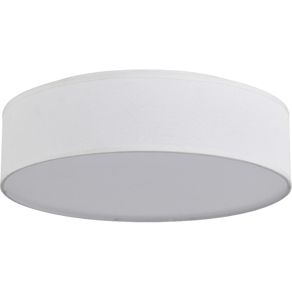 nuvo lighting Brentwood LED 15 inch White Fabric Flush Mount Ceiling Light