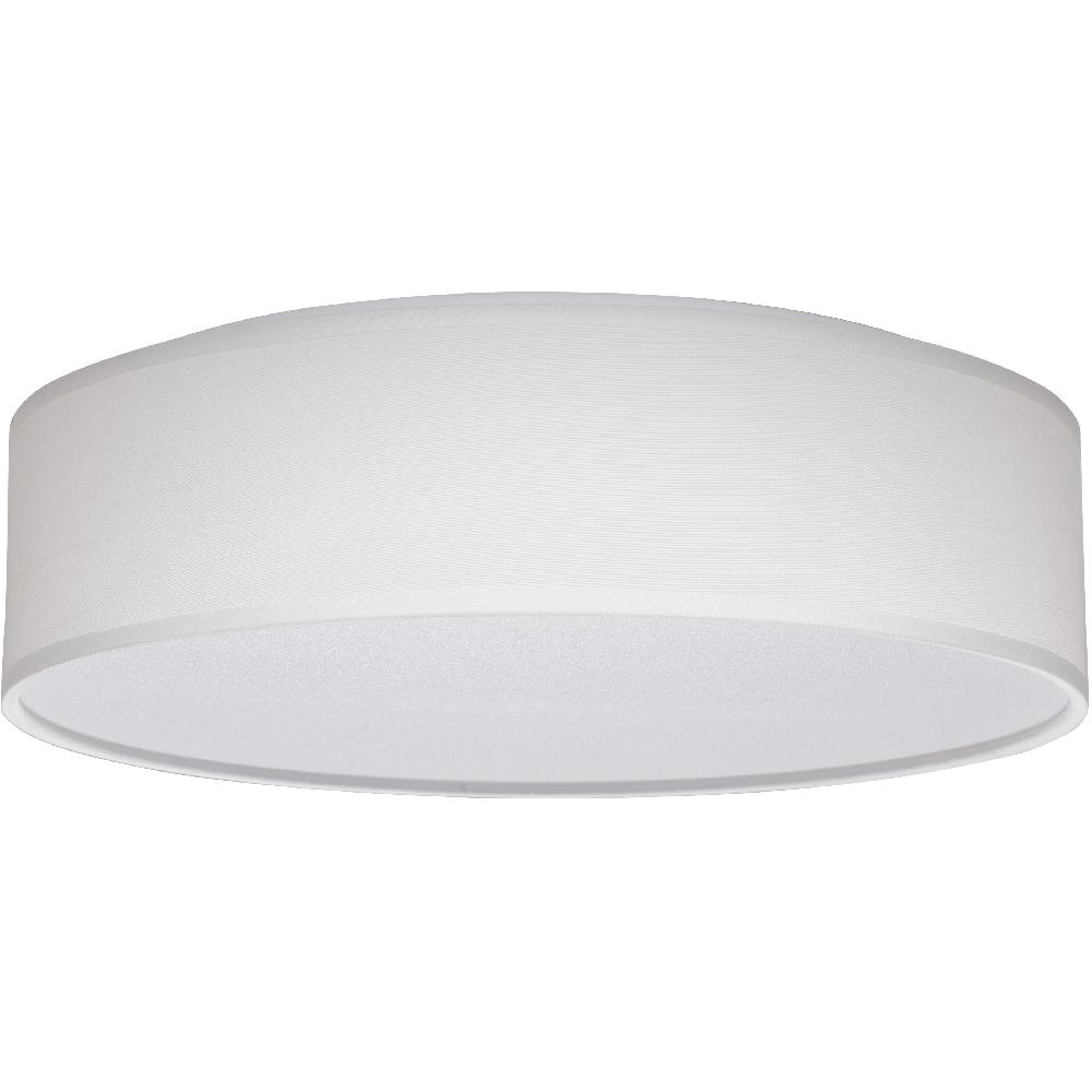nuvo lighting Brentwood LED 15 inch White Fabric Flush Mount Ceiling Light