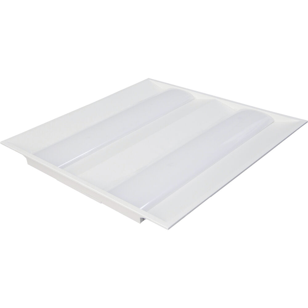 Nuvo Lighting Brentwood LED 24 Inch White Troffer Ceiling Light Double Basket