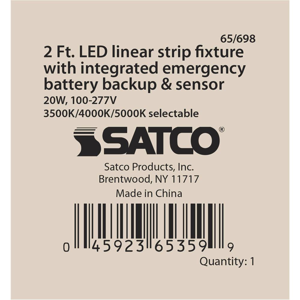 Nuvo Lighting Brentwood LED 3 Inch White Linear Strip Ceiling Light