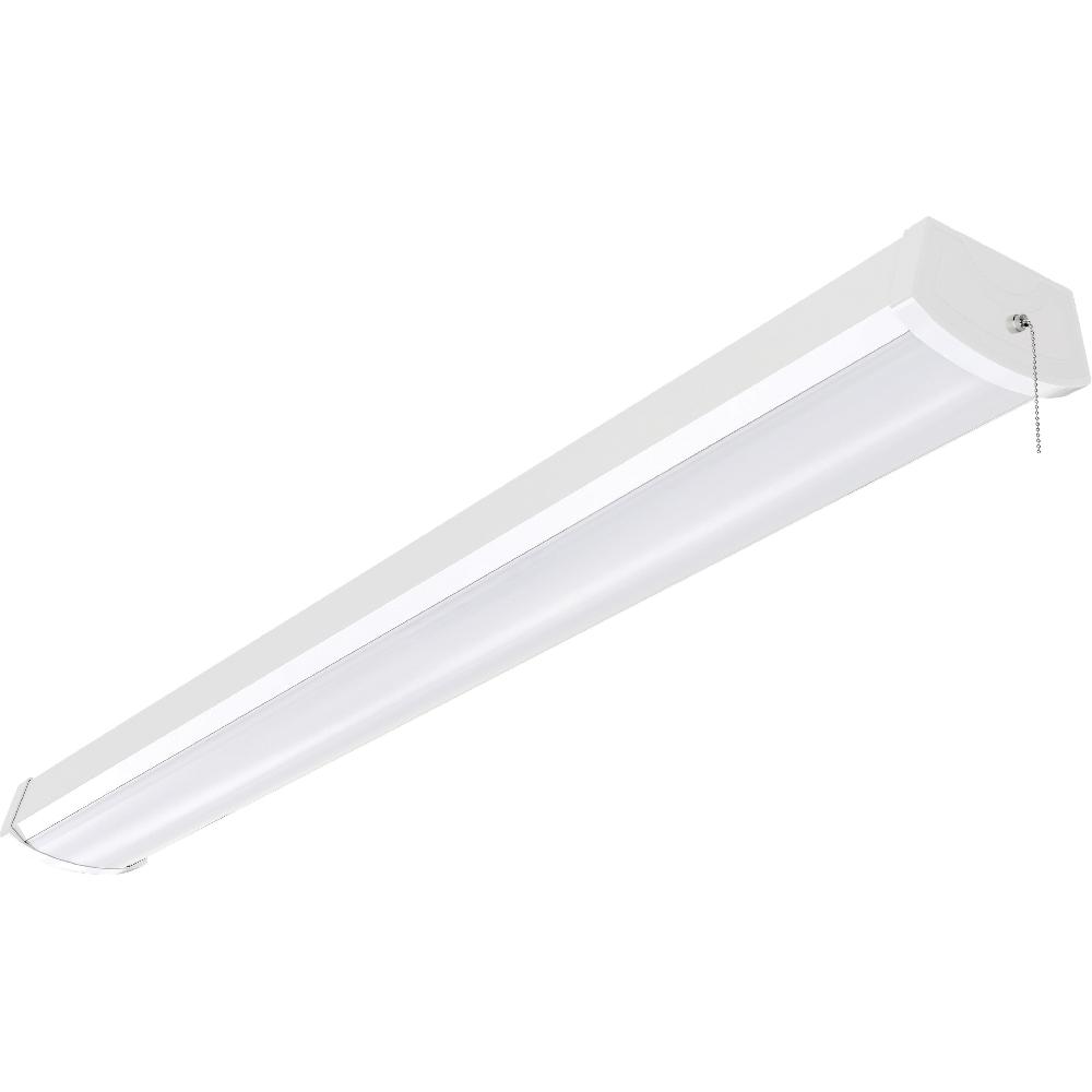 nuvo lighting Brentwood LED 5.5 inch White Ceiling Wrap Ceiling Light with Pull Chain