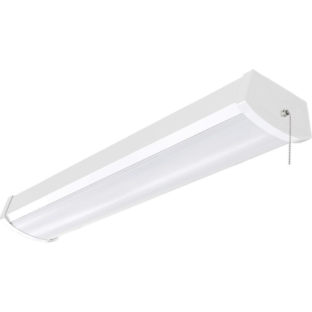 nuvo lighting Brentwood LED 5.5 inch White Ceiling Wrap Ceiling Light with Pull Chain