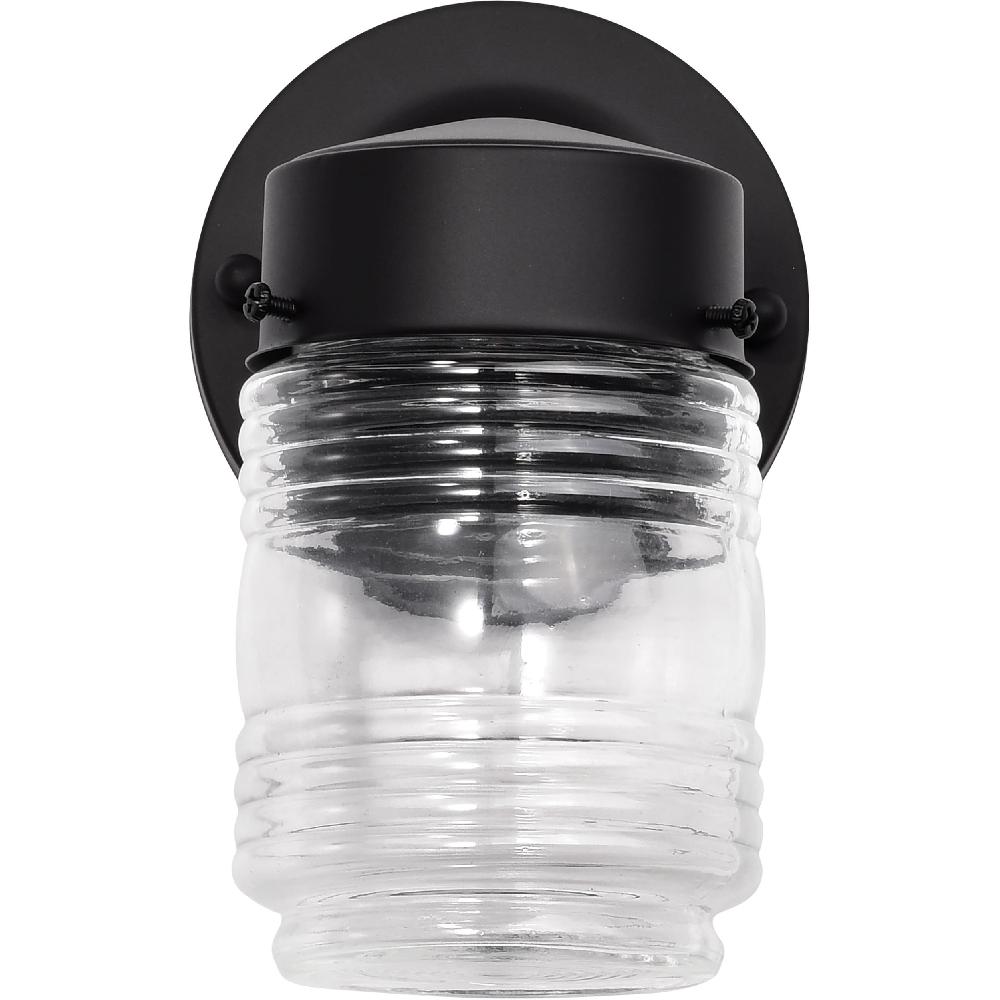nuvo lighting Brentwood LED 7 inch Black Outdoor Wall Mount