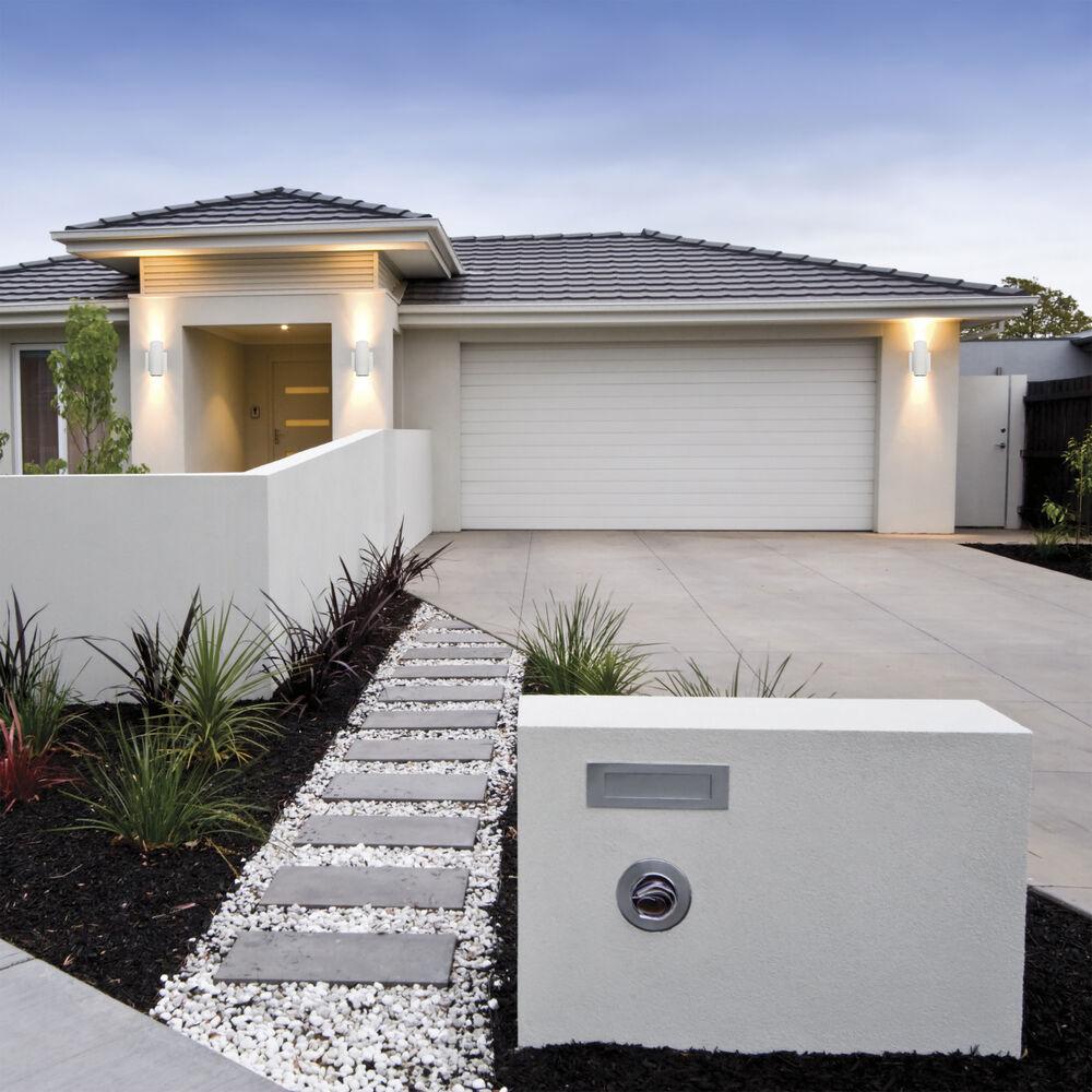 Nuvo Lighting Brentwood LED 7 Inch White Outdoor Wall Sconce Small