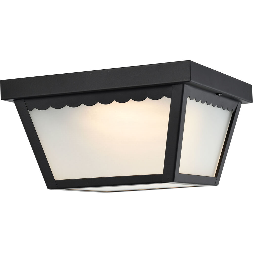 Nuvo Lighting Brentwood LED 9 Inch Black Outdoor Flush Mount