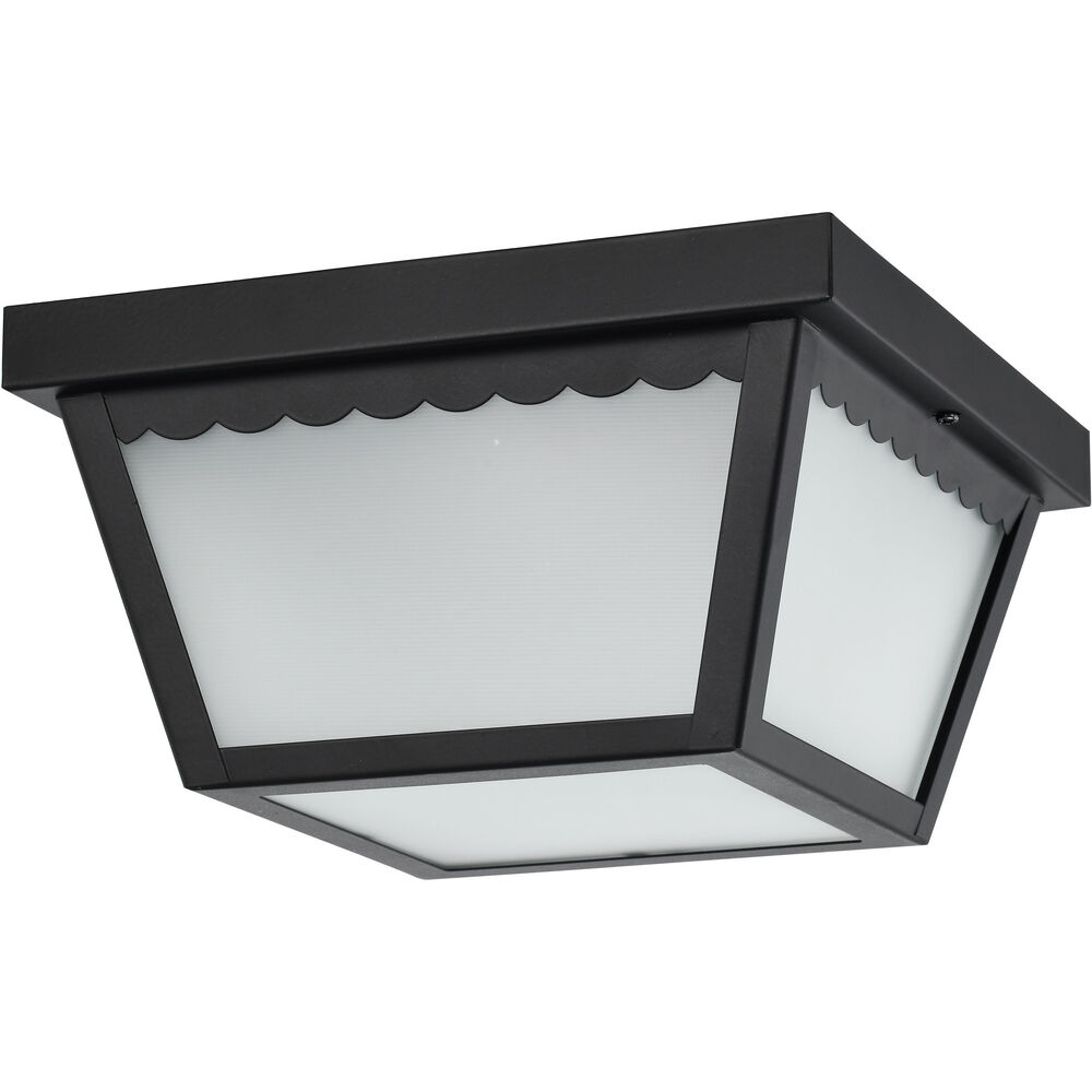 Nuvo Lighting Brentwood LED 9 Inch Black Outdoor Flush Mount