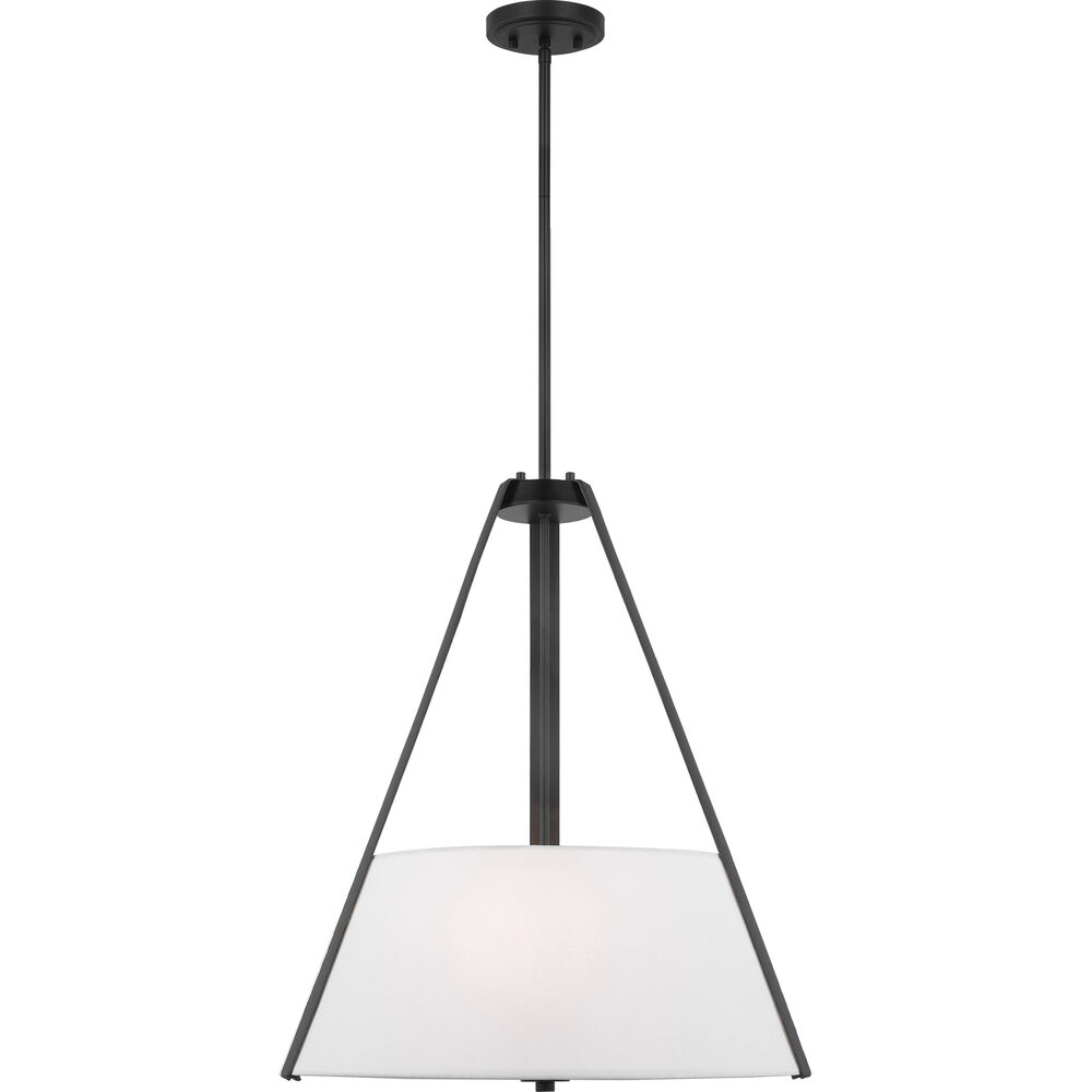 Nuvo Lighting Brewster 3 Light 22 Inch Black Pendant Ceiling Light