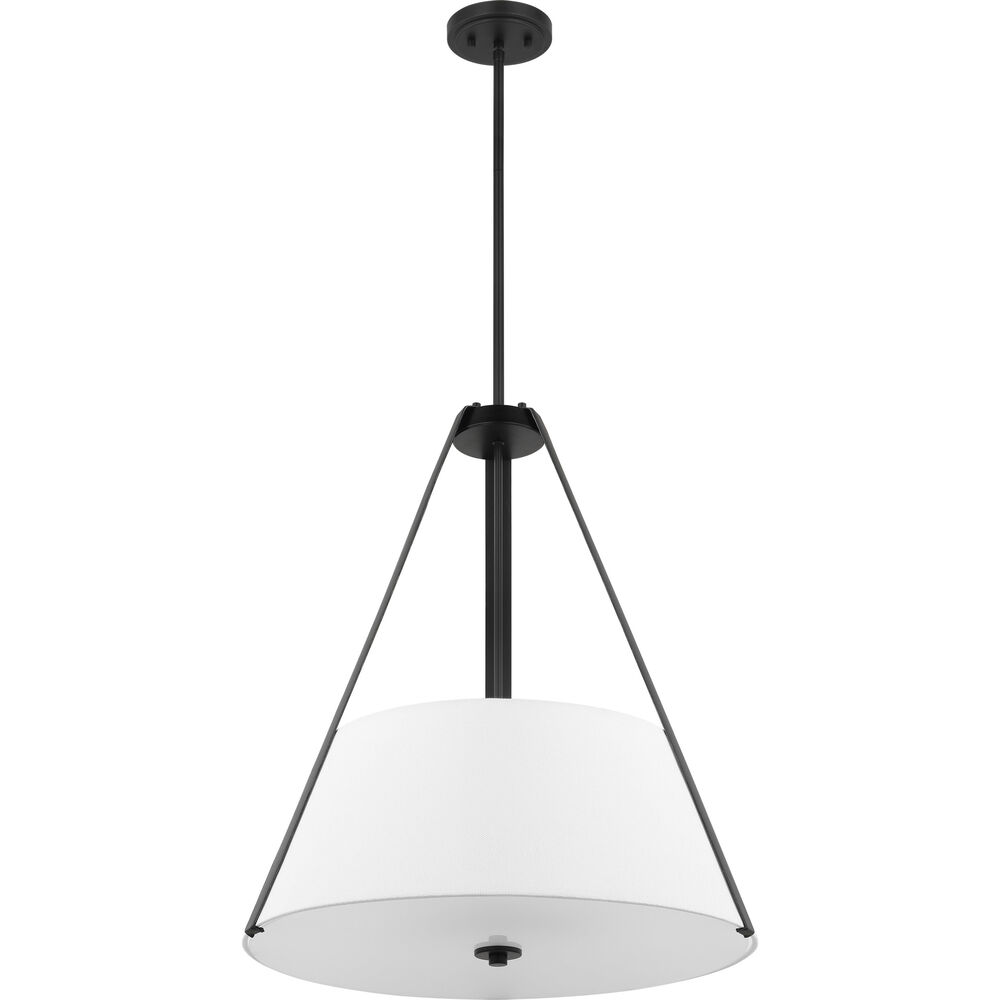 Nuvo Lighting Brewster 3 Light 22 Inch Black Pendant Ceiling Light