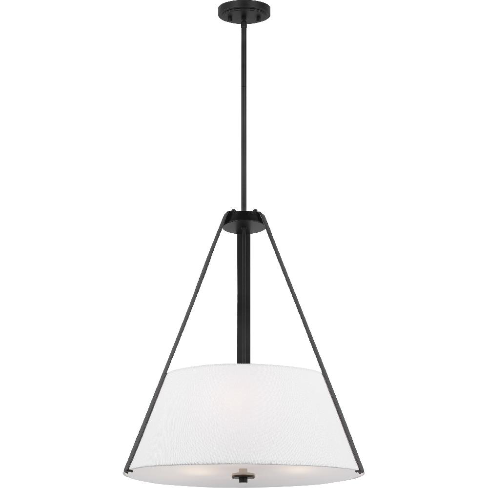 nuvo lighting Brewster 3 Light 22 inch Black Pendant Ceiling Light