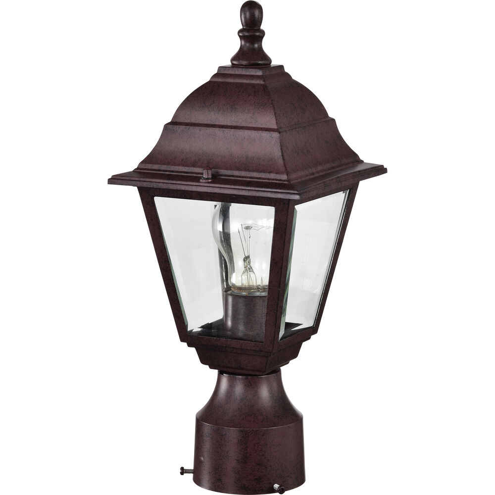 Nuvo Lighting Briton 1 Light 14 Inch Old Bronze Outdoor Post Lantern