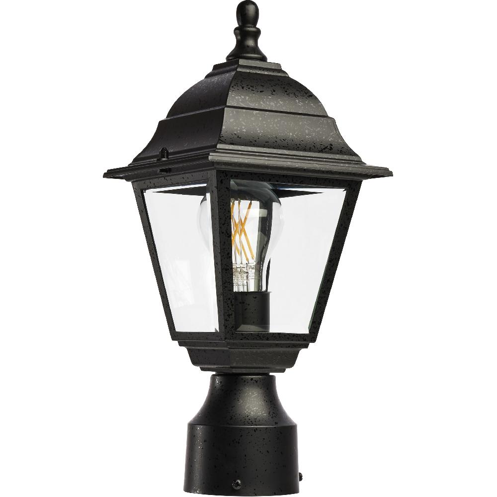 nuvo lighting Briton 1 Light 14 inch Textured Black Outdoor Post Lantern