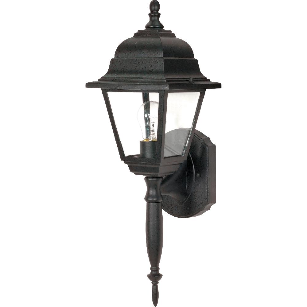 nuvo lighting Briton 1 Light 18 inch Textured Black Outdoor Wall Lantern