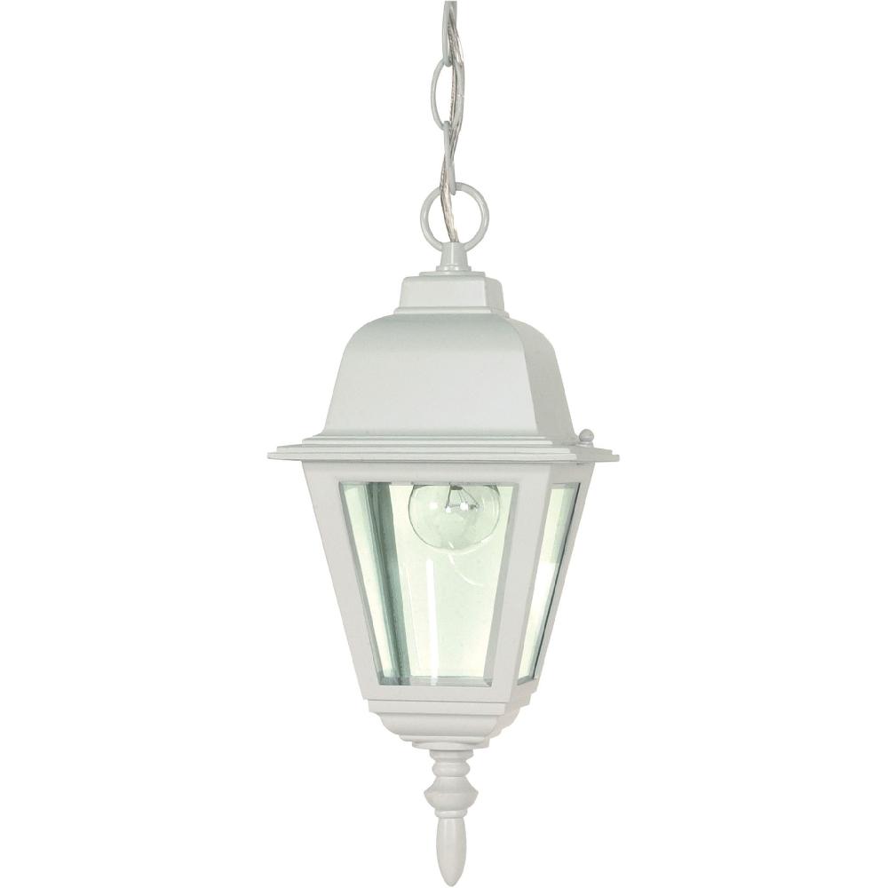 nuvo lighting Briton 1 Light 6 inch White Outdoor Hanging Lantern