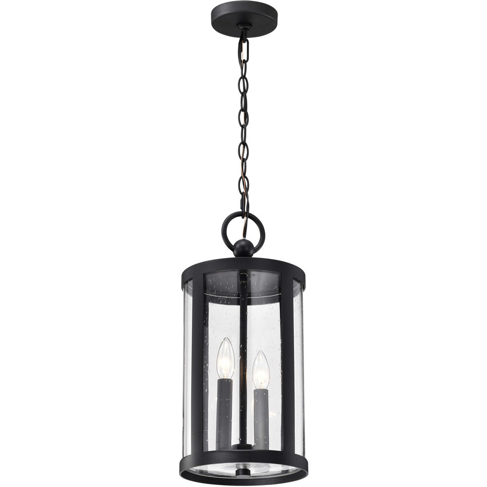 Nuvo Lighting Broadstone 2 Light 8.63 Inch Matte Black Outdoor Hanging Light