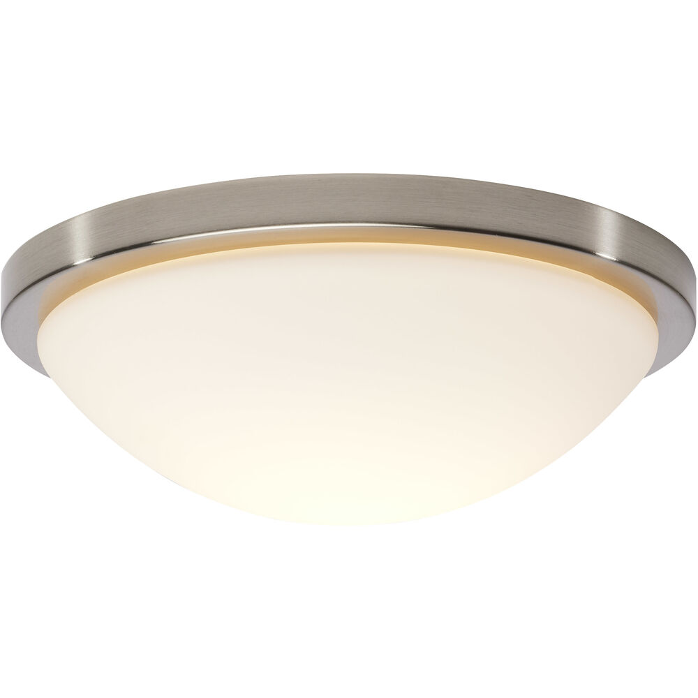 Nuvo Lighting Button LED 11 Inch Brushed Nickel LED Flush Mount Ceiling Light